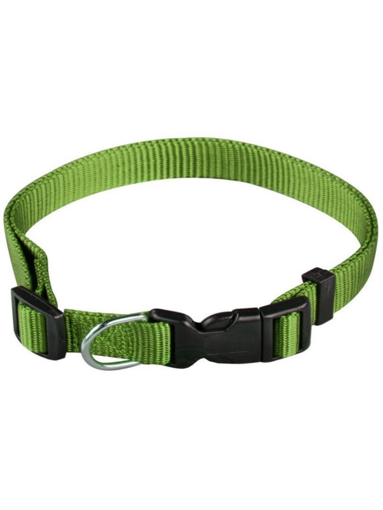 Collar Perro Regulable de Nylon Verde (1x30cm)