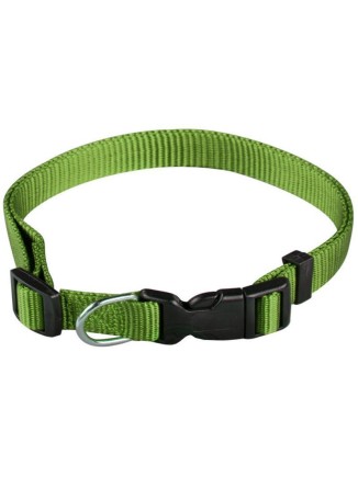 Collar Perro Regulable de Nylon Verde (1x30cm)