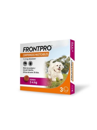 Frontpro 3 Comprimidos Masticables Perros 2-4 kg