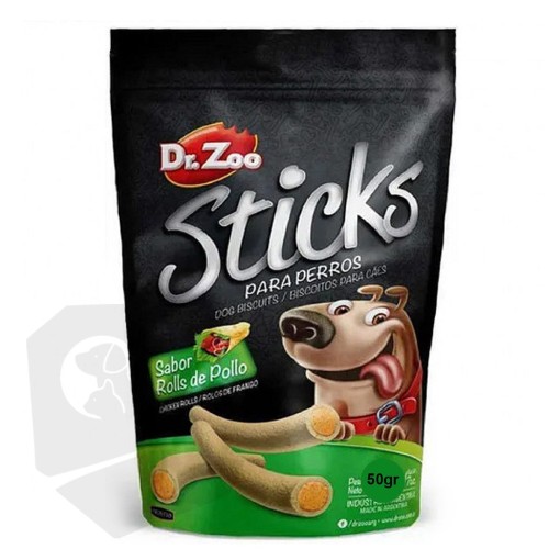 Sticks Roll Pollo Perros 50g Dr. Zoo